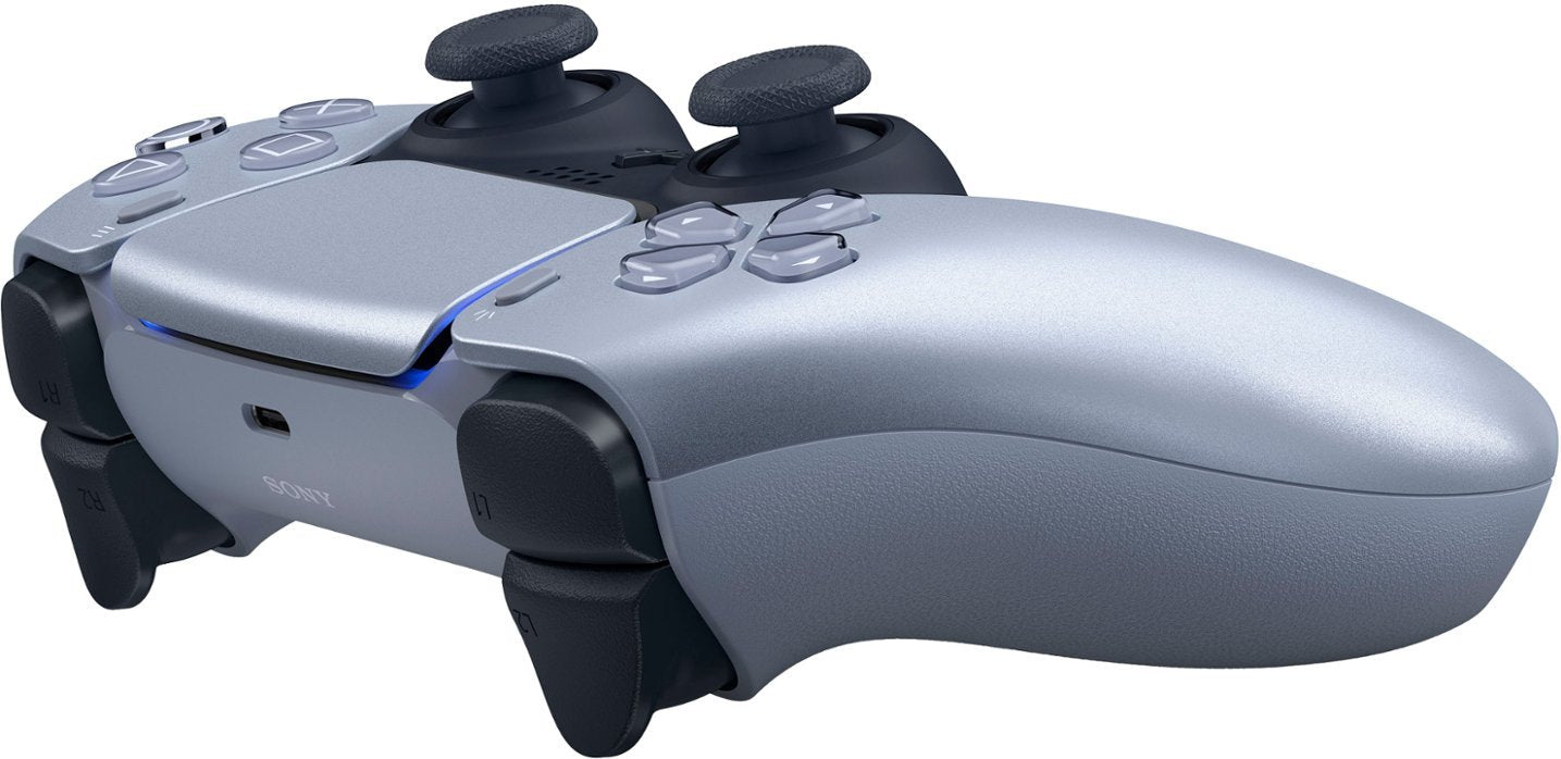 Sony - PlayStation 5 - DualSense Wireless Controller - Sterling Silver Sony - PlayStation 5 - DualSense Wireless Controller - Sterling Silver